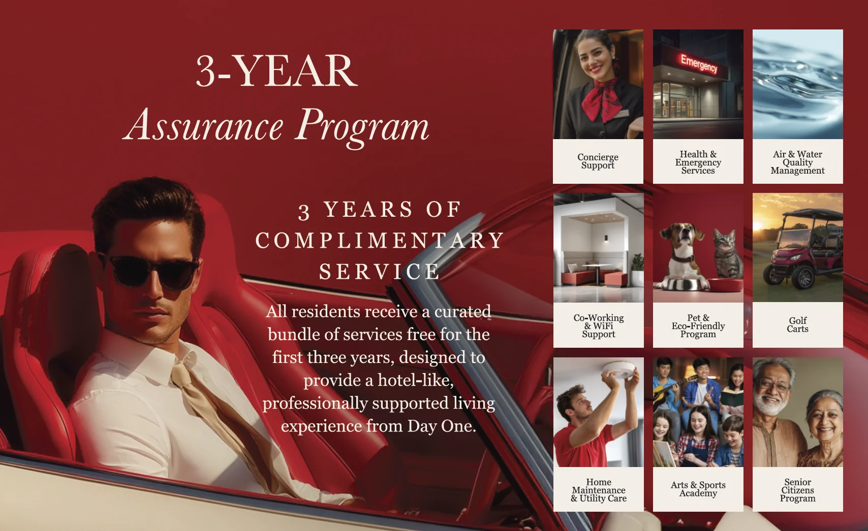 Forbes Fab Luxe concierge desk in lobby with warm evening lighting